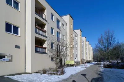 Das Gebäude in dem sich die Ferienwohnung befindet