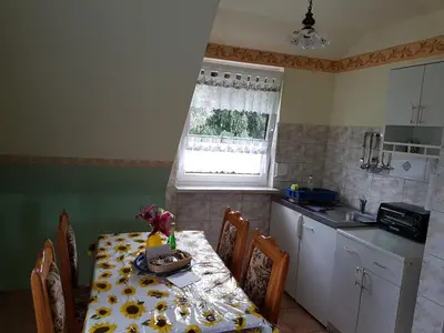 Küche/Küchenzeile in der Unterkunft Landpension Zum Schweizerberg