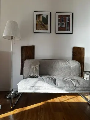 Ein Bett oder Betten in einem Zimmer der Unterkunft Seeidyll an der Wublitz