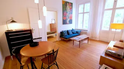 Ein Sitzbereich in der Unterkunft Berlin Apartment
