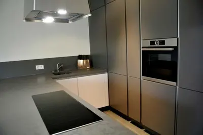 Küche/Küchenzeile in der Unterkunft BonusFeature Apartments