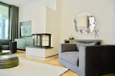 Ein Sitzbereich in der Unterkunft BonusFeature Apartments
