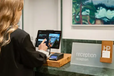 Lobby/Rezeption in der Unterkunft HighPark Berlin am Potsdamer Platz