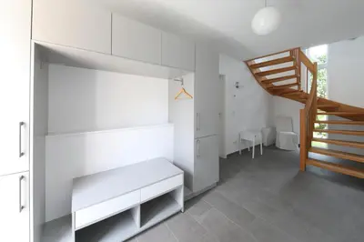 Ein Bett oder Betten in einem Zimmer der Unterkunft Ferienhaus Caputh