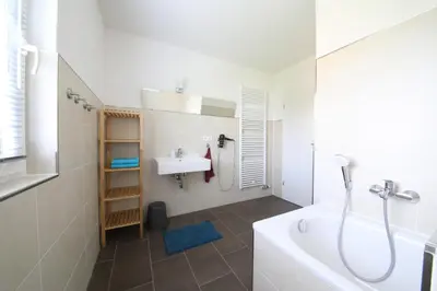 Ein Badezimmer in der Unterkunft Ferienhaus Caputh