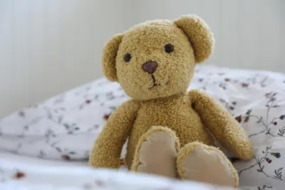 Ein Bett oder Betten in einem Zimmer der Unterkunft Ferienhaus Caputh