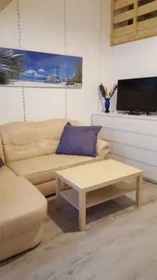 Ein Sitzbereich in der Unterkunft Ferienwohnung Roch GbR