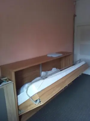 Ein Bett oder Betten in einem Zimmer der Unterkunft Mein Marienhof