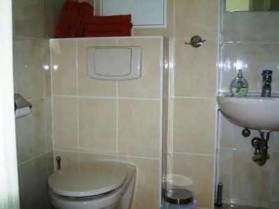 Ein Badezimmer in der Unterkunft Nikol Apartments