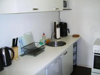 Küche/Küchenzeile in der Unterkunft Nikol Apartments