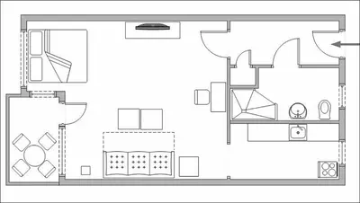Grundriss der Unterkunft Nikol Apartments