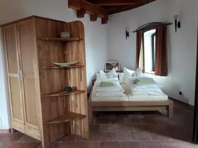 Ein Bett oder Betten in einem Zimmer der Unterkunft Wasserturm Angermünde