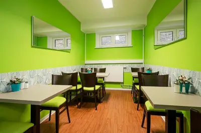 Ein Sitzbereich in der Unterkunft Hotel City Green Berlin