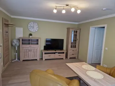 TV/Unterhaltungsangebot in der Unterkunft Ferienwohnung Teltow 2