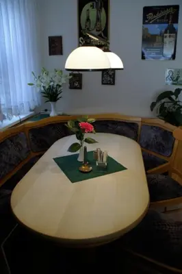Ein Sitzbereich in der Unterkunft Landhotel Pagram-Frankfurt/Oder