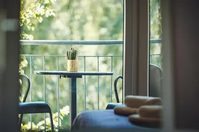 Ein Balkon oder eine Terrasse in der Unterkunft Hotel Ambiente Berlin City