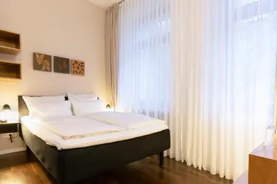 Ein Bett oder Betten in einem Zimmer der Unterkunft Hotel Johann
