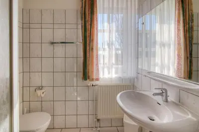 Ein Badezimmer in der Unterkunft Schloss Herrenstein