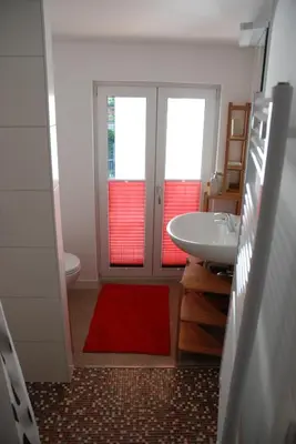 Ein Badezimmer in der Unterkunft Remise am Schlosspark
