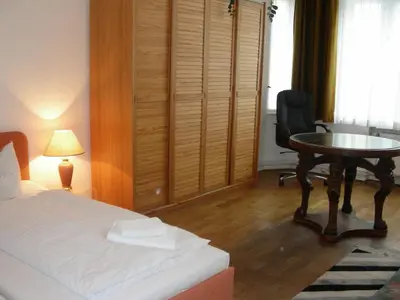 Ein Bett oder Betten in einem Zimmer der Unterkunft Pension Brinn