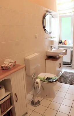 Ein Badezimmer in der Unterkunft Pension Brinn