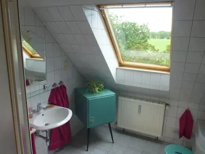 Ein Badezimmer in der Unterkunft Ferienwohnung Schorfheide