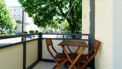 Ein Balkon oder eine Terrasse in der Unterkunft Apartment Prenzlauer Berg