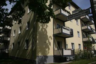 Das Gebäude in dem sich die Ferienwohnung befindet