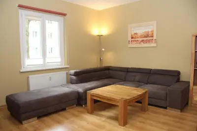 Ein Sitzbereich in der Unterkunft Apartment Prenzlauer Berg