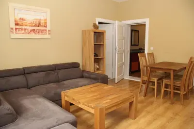 Ein Sitzbereich in der Unterkunft Apartment Prenzlauer Berg