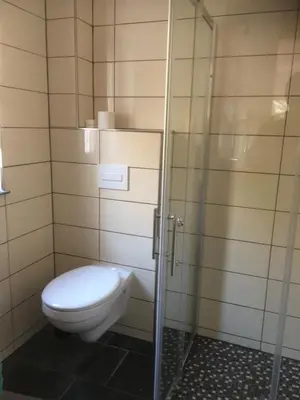Ein Badezimmer in der Unterkunft Schönwalde B