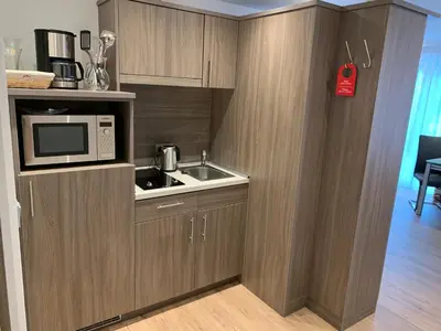 Küche/Küchenzeile in der Unterkunft Gästehaus Alpinia
