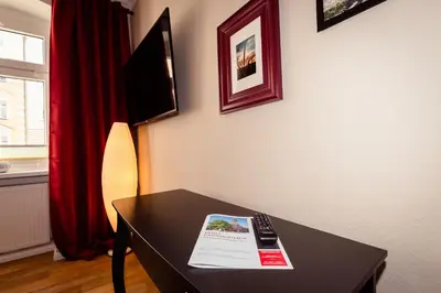 TV/Unterhaltungsangebot in der Unterkunft Ferienwohnung Gründerhaus