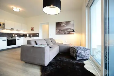 Küche/Küchenzeile in der Unterkunft Luxstay Werder