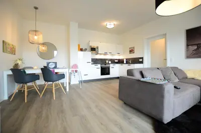 Küche/Küchenzeile in der Unterkunft Luxstay Werder