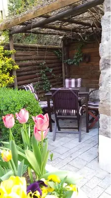 Ein Garten an der Unterkunft 2 Zimmer Apartment Charlottchen