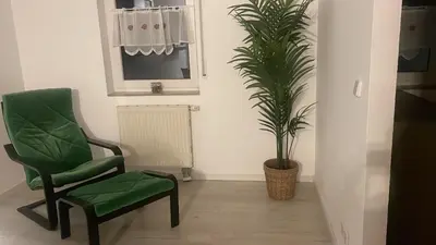 Ein Sitzbereich in der Unterkunft Grand Appartement nahe Müggelsee