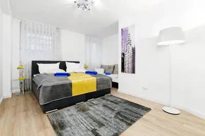 Ein Bett oder Betten in einem Zimmer der Unterkunft BIG Central City Apt. Potsdamer Platz