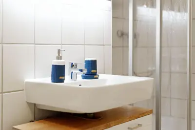 Ein Badezimmer in der Unterkunft BIG Central City Apt. Potsdamer Platz
