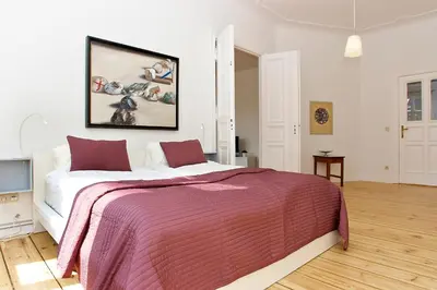 Ein Bett oder Betten in einem Zimmer der Unterkunft Apartment Prenzlauer Allee