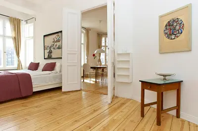 Ein Bett oder Betten in einem Zimmer der Unterkunft Apartment Prenzlauer Allee
