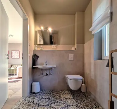 Ein Badezimmer in der Unterkunft Landhaus Arcadia in Paretz