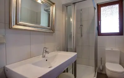 Ein Badezimmer in der Unterkunft Garni-Hotel Kranich
