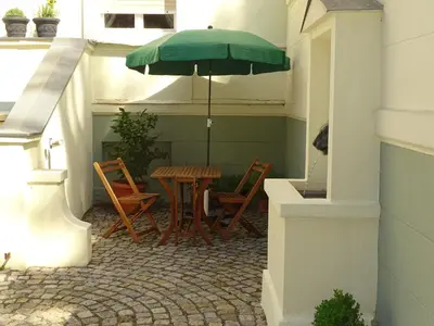 Ein Patio oder anderer Außenbereich in der Unterkunft Villa Moeller