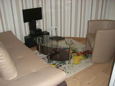 Ein Sitzbereich in der Unterkunft Villa Moeller