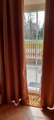 Ein Balkon oder eine Terrasse in der Unterkunft Ferienwohnung Wildau-Wentdorf