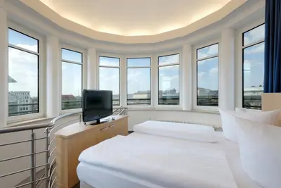 Ein Bett oder Betten in einem Zimmer der Unterkunft Hotel Berlin Mitte by Campanile
