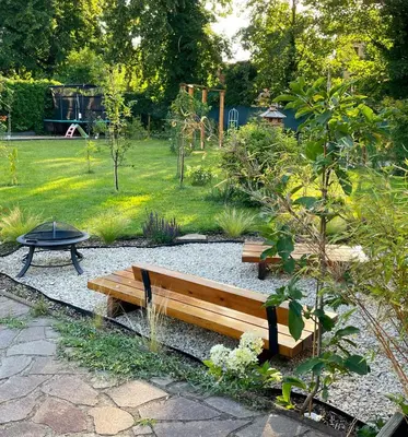 Ein Garten an der Unterkunft 