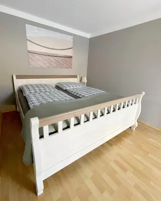 Ein Bett oder Betten in einem Zimmer der Unterkunft 