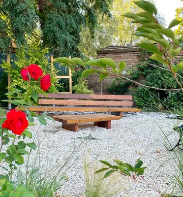 Ein Garten an der Unterkunft 